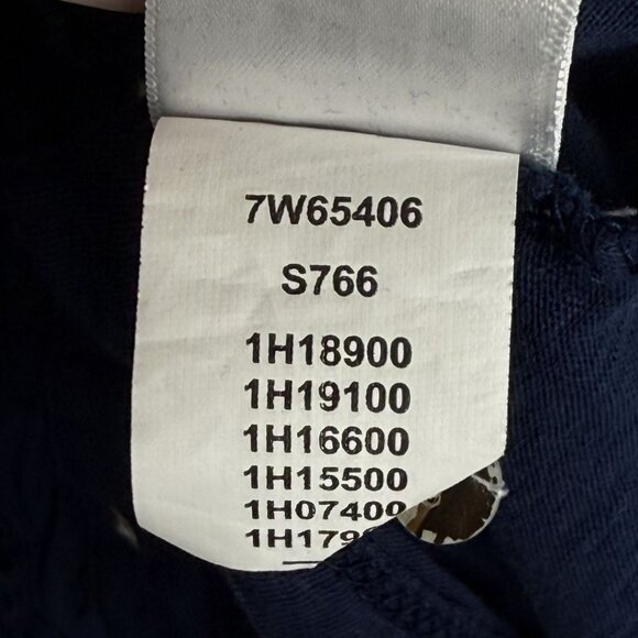 Lucky Brand Navy Long Sleeve Ruffle Button Down, L - Picture 10 of 11